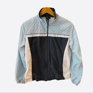 Vintage Head Tennis Quilted Retro Warm Up Track Jacket Blue White S Athletic